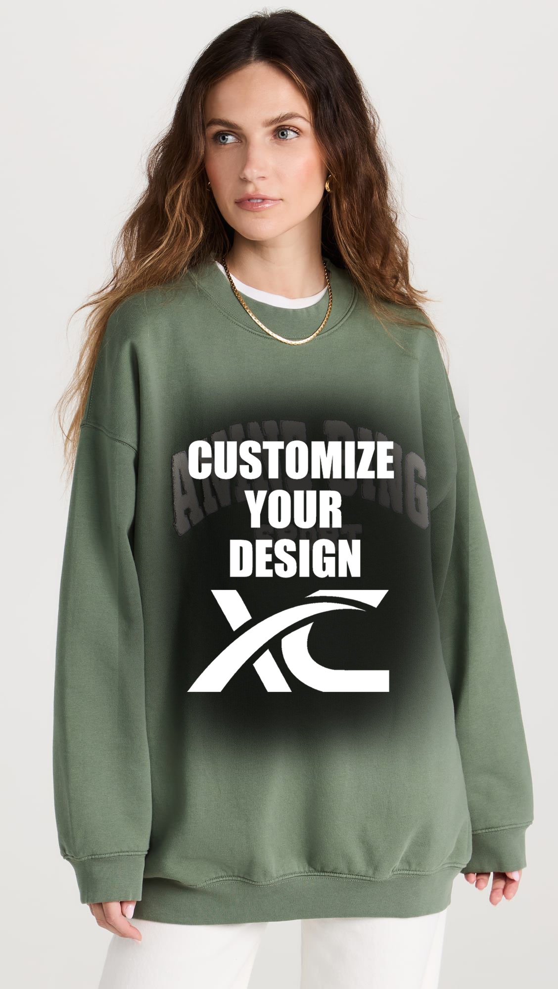Factory yakaita Sports leisure Chirungu tsamba loose hoodie top