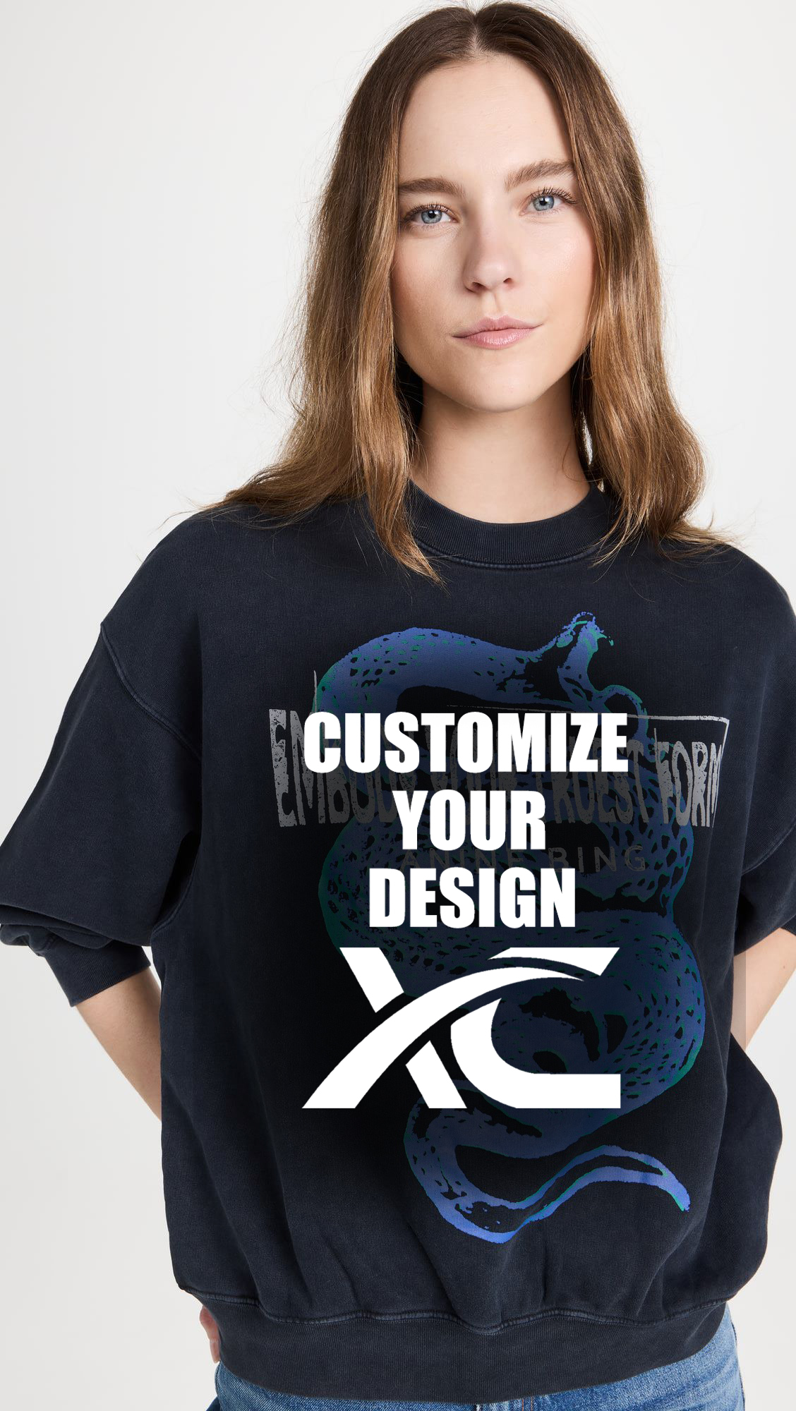 Factory direct sale Printed casual cotton round neck short sleeve top