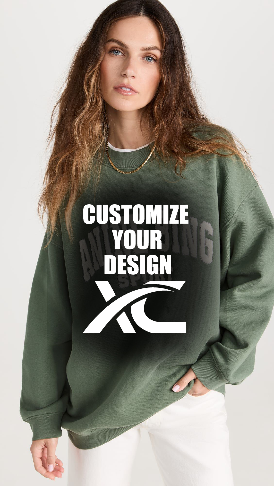 Factory yakaita Sports leisure Chirungu tsamba loose hoodie top