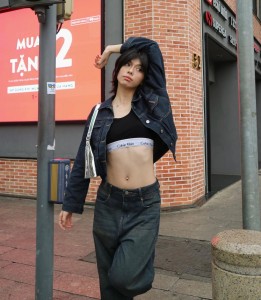 Womenswear Design Casual Crop Jacket 2 Piece Pants Set