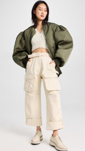 OEM cropped jacket Army green jacket