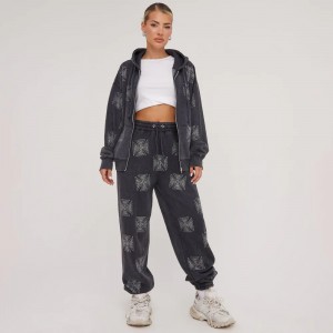 Sweet American bow collar jumpsuit