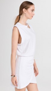 Casual Hollow Out Sleeveless Wrap Mini Dress