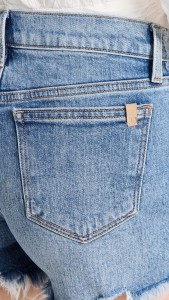 Summer Raw Edge A-line Wide-leg Pants High Waist Denim Shorts