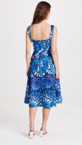 Vacation Style Printed Halter Midi Dress