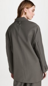 New Commuter Fashion Casual Diagonal Button Suit Jacket
