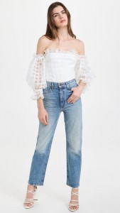 Sexy Off Shoulder Mesh Check Slim Top