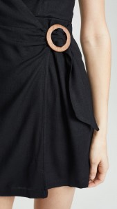 Sexy V-neck Ruffled High-waisted Slim-fit Halter Dress