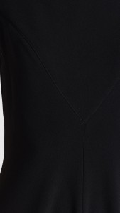 OEM Sleeveless cutout black slimming waist dress