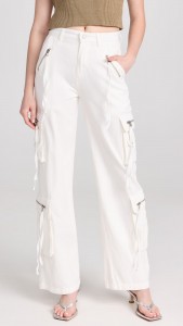 Zipper Feature Pocket High-waisted Cargo Pant
