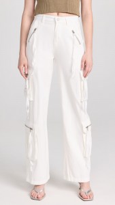Zipper Feature Pocket High-waisted Cargo Pant
