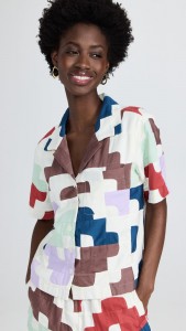 OEM Patchwork color block movement simple matching suit