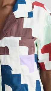 OEM Patchwork color block movement simple matching suit