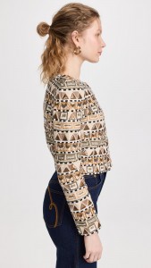 Made in china Round neck short fashion style long-sleeved coat