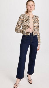 Made in china Round neck short fashion style long-sleeved coat