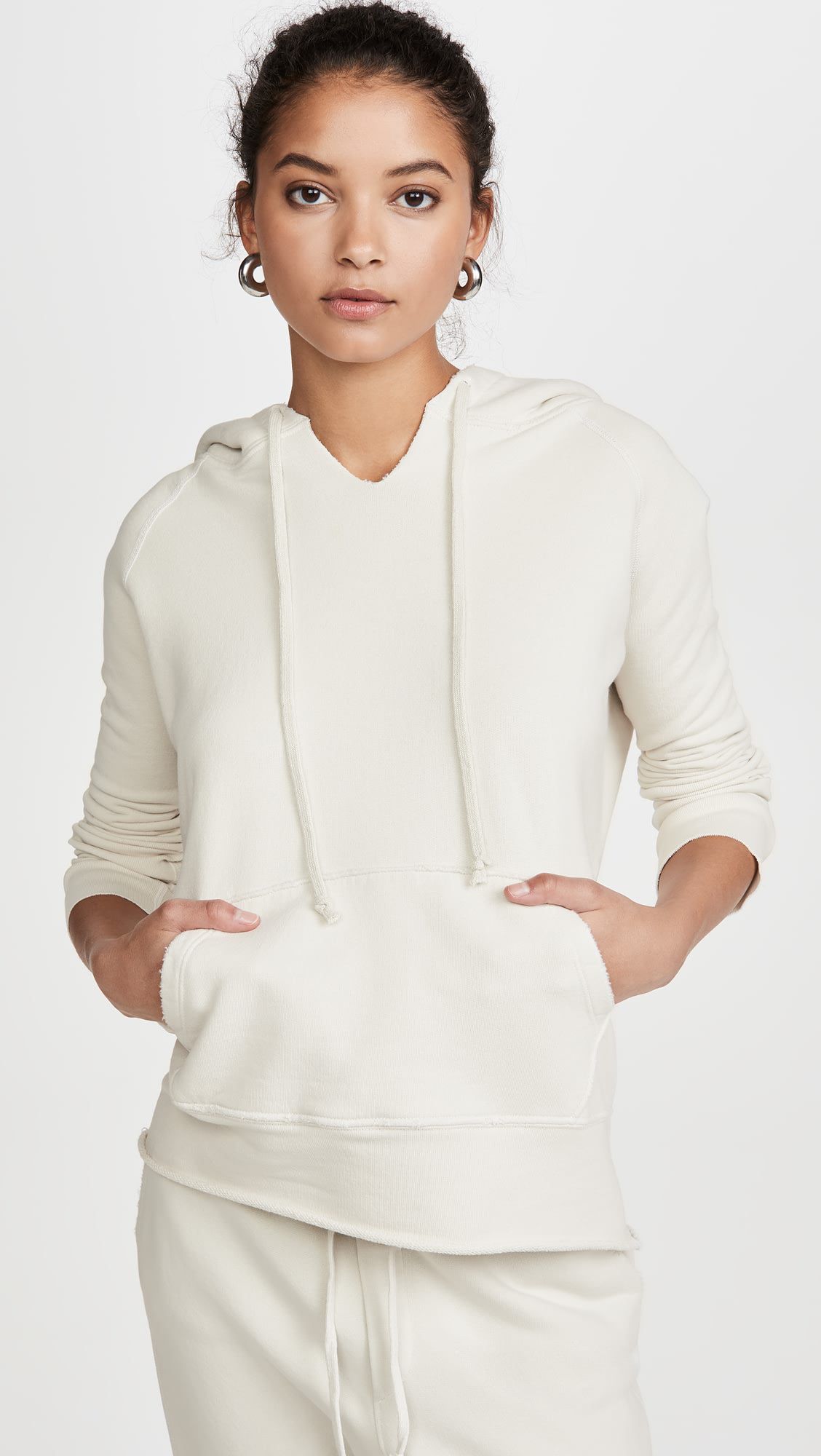 Made in china Casual sports white hoodie set