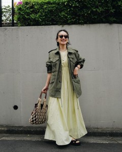 ODM fold belt pleats solid color bubble sleeve dress