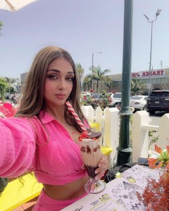 Deep v Long Sleeve Crop Shorts pink suit