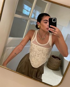 Factory made knitted print crop sexy sleeveless vest top