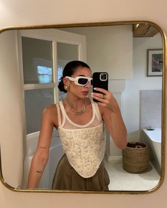 Factory made knitted print crop sexy sleeveless vest top