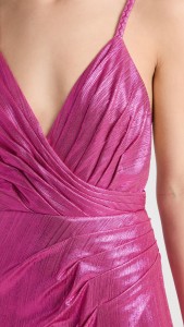 sexy backless spaghetti strap dress side slit V-neck maxi dress