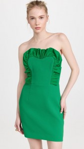 sexy backless evening dress ruffle strapless mini dress