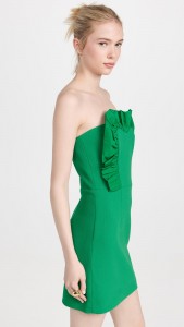 sexy backless evening dress ruffle strapless mini dress