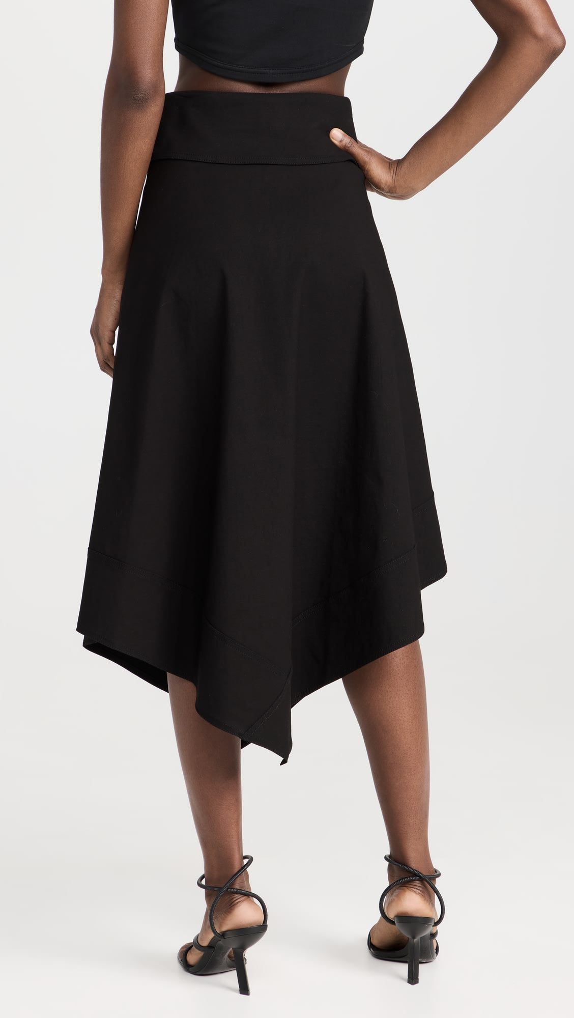 OEM Asymmetrical irregular A-line skirt mid-length skirt