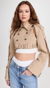 Made in china Fashion jacket temperament design sense short trench coat