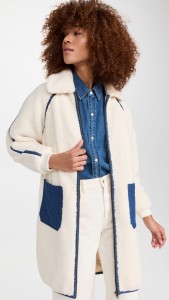 Loose Lamb Wool Coat Medium Long Fleece Jacket