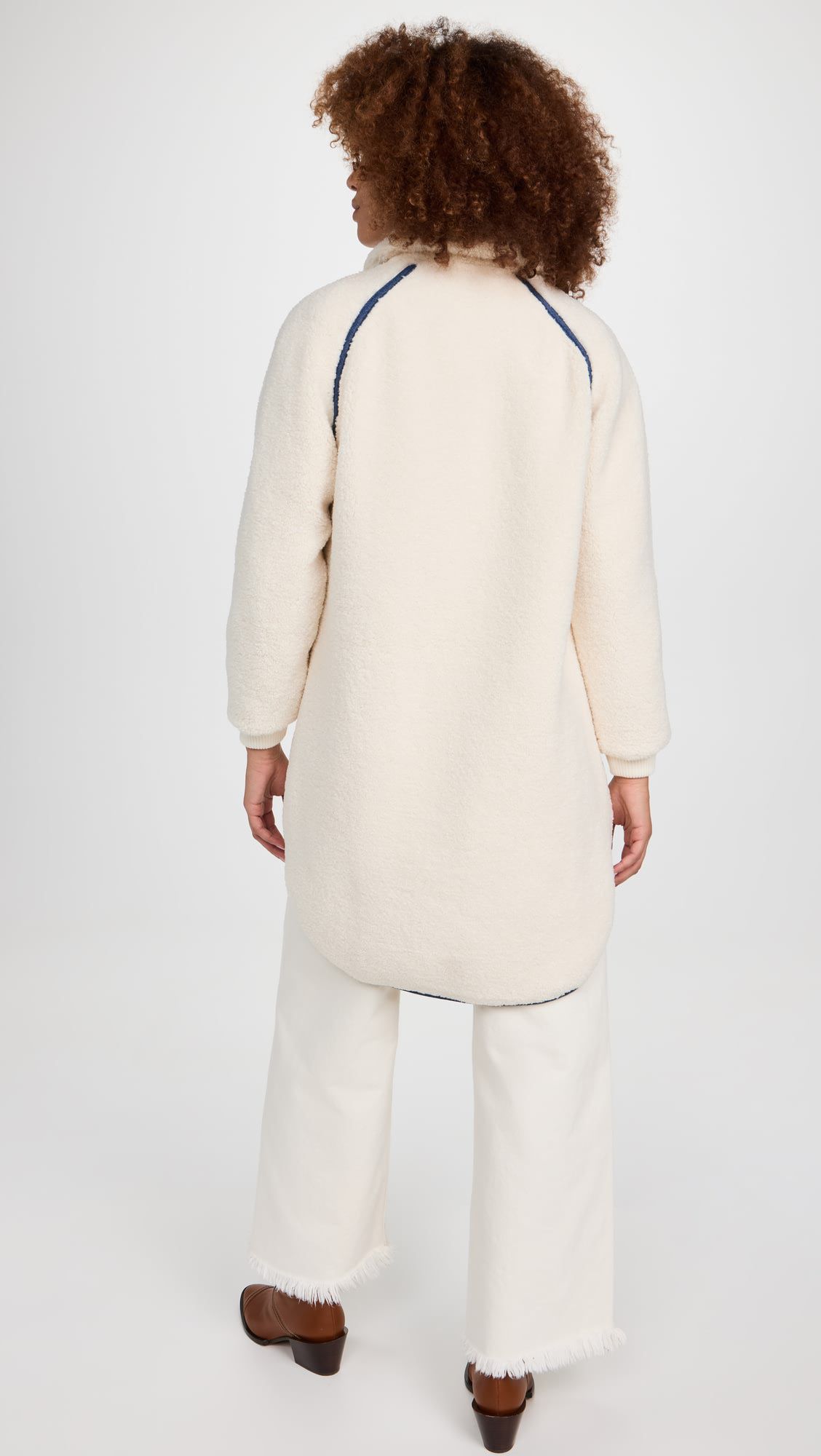Loose Lamb Wool Coat Medium Long Fleece Jacket
