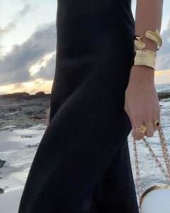 Lady custom halter black sexy deep V-neck midi dress