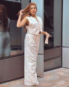 Sleeveless Top & Pants 2 Piece Stripe Set