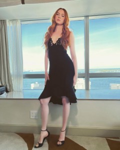 Summer Black V-neck Lace Slip Dress