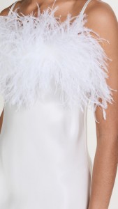 sexy evening dress feathers halter midi dress