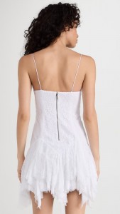 Sexy V-neck Floral Lace Spaghetti Strap Mini Dress