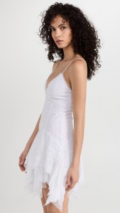 Sexy V-neck Floral Lace Spaghetti Strap Mini Dress