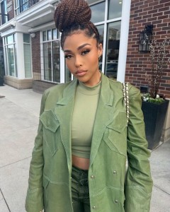 Custom army green leather pocket long coat