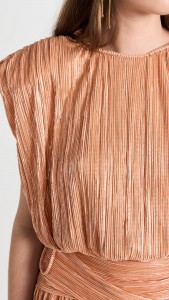 Casual pleated set crew neck sleeveless top & mini skirt two-piece set