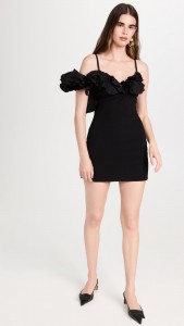 Sexy elegant v-neck ruffles asymmetry halter mini dress