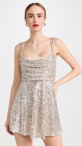 Sexy Evening Dress Sequin A-Line Spaghetti Strap Mini Dress