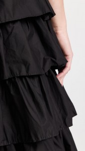 High-waisted Puffy Skirt With Lotus Leaves