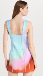 New Design Casual Tie-dye Halter Mini Dress