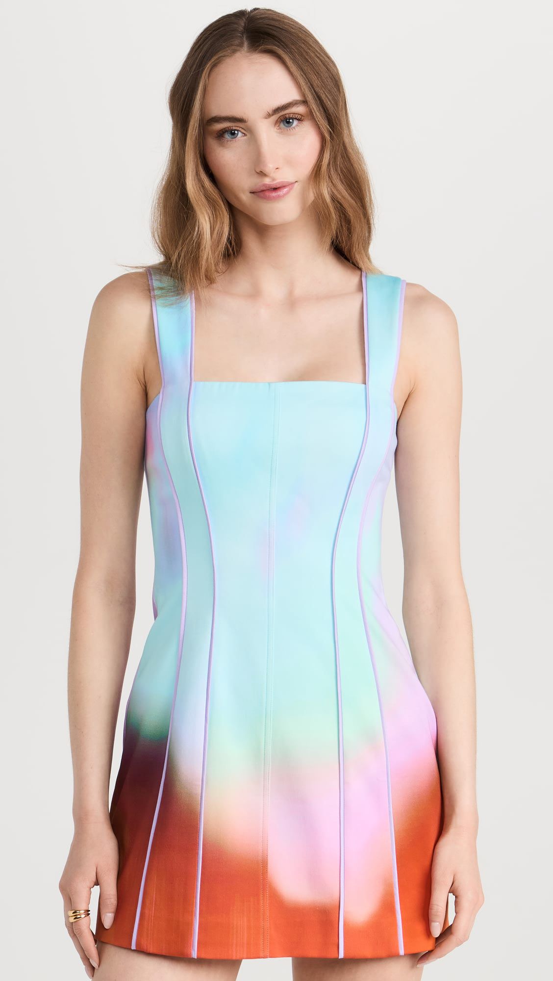 New Design Casual Tie-dye Halter Mini Dress