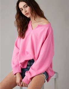 Big Hug Oversized Notch Neck Sweatshirt