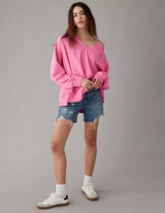 Big Hug Oversized Notch Neck Sweatshirt