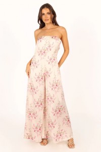 GISELLE STRAPLESS JUMPSUIT – OFF WHITE