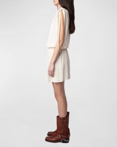 Knit Dress with intarsia wing motifs