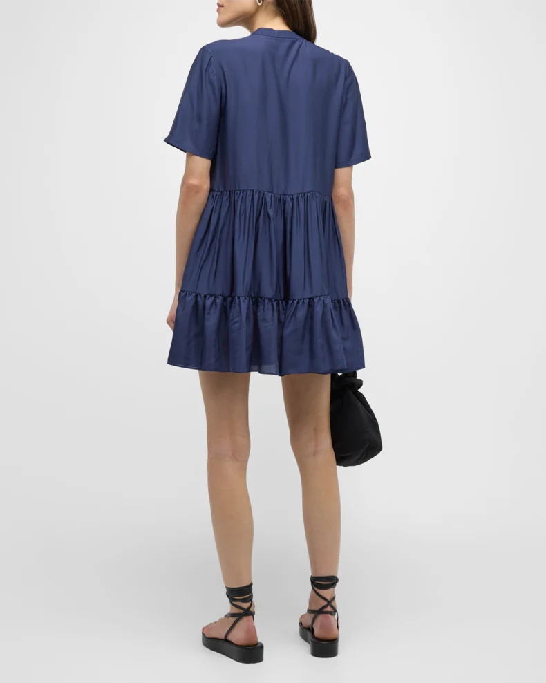 Short-Sleeve Tiered Mini Dress (3)