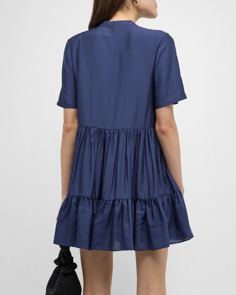 Short-Sleeve Tiered Mini Dress (4)